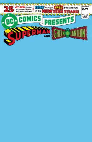 DC Comics Presents #26 Facsimile Blank Variant