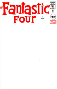 Fantastic Four #1 Facsimile Blank Variant