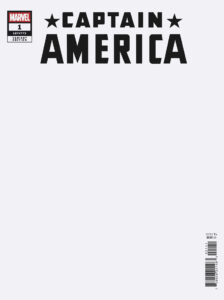 Captain America #1 Blank Cover Variant