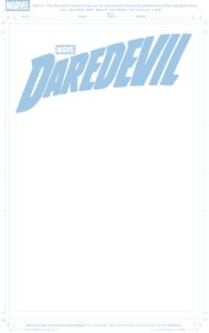 Daredevil #1 Blank Variant