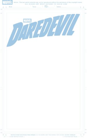 Daredevil #1 Blank Variant