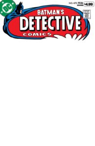 Detective Comics #475 Facsimile Blank Variant