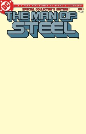The Man of Steel #1 Facsimile Blank Variant