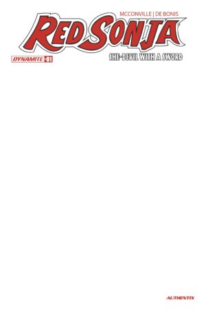 Red Sonja: She-Devil with a Sword #1 Blank Variant