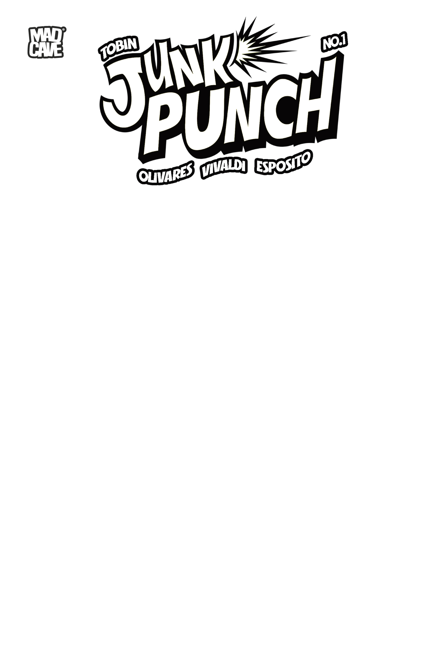 Junk Punch #1 Blank Sketch Variant