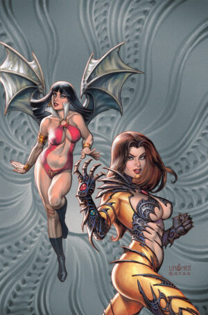 Witchblade Vampirella #1 Joseph Michael Linser Virgin Incentive Variant 1:50